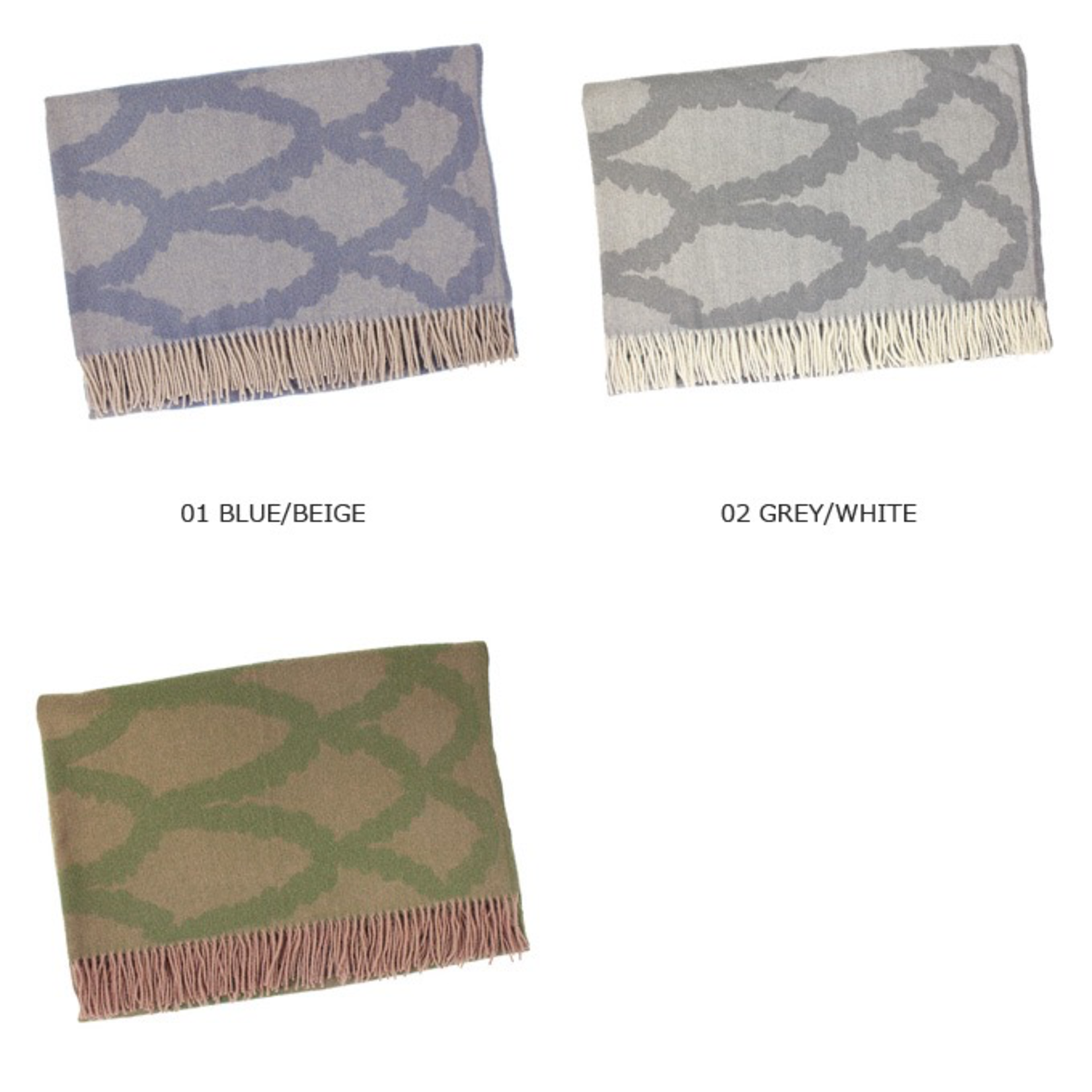 Klippan Bosquet 60% 40% Merino Wool Grey/White