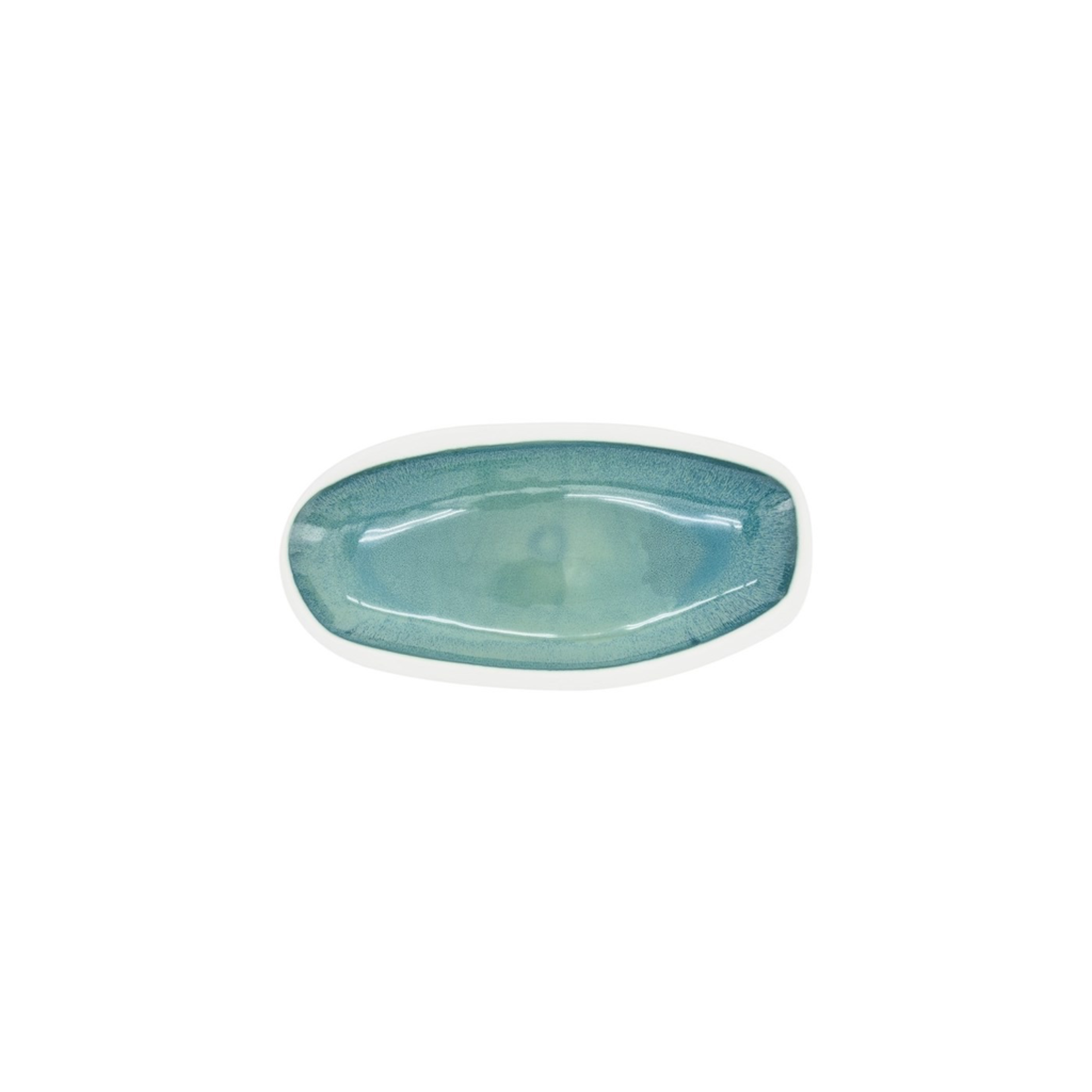 Antilles 16.5 x 9" Reactive Glaze Boat Bowl