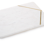 BOVI Caxias Large rectangular serving board White Marble