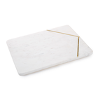 BOVI Caxias Large rectangular serving board White Marble
