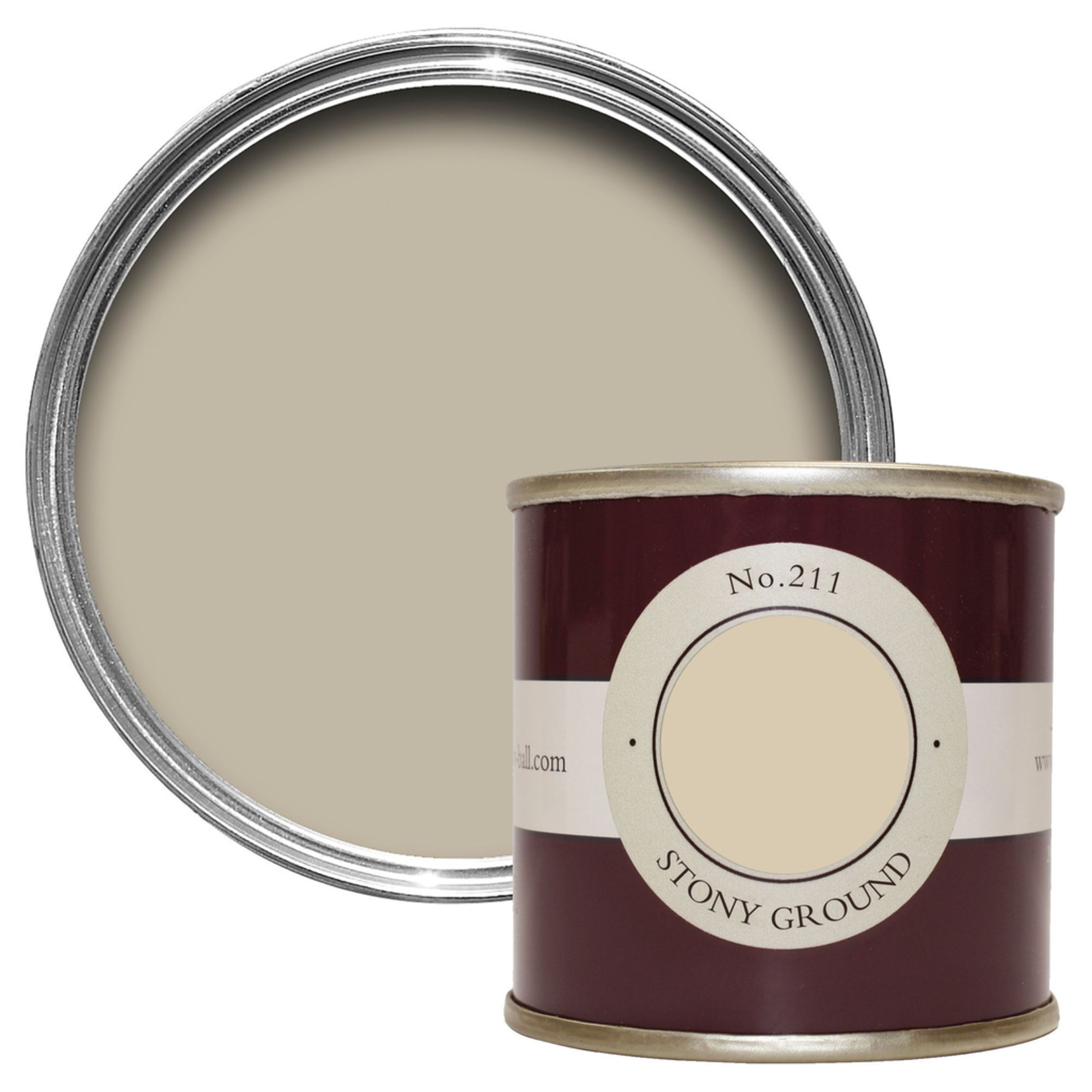 Farrow and Ball 100ml Sample Pot Stony Ground No. 211