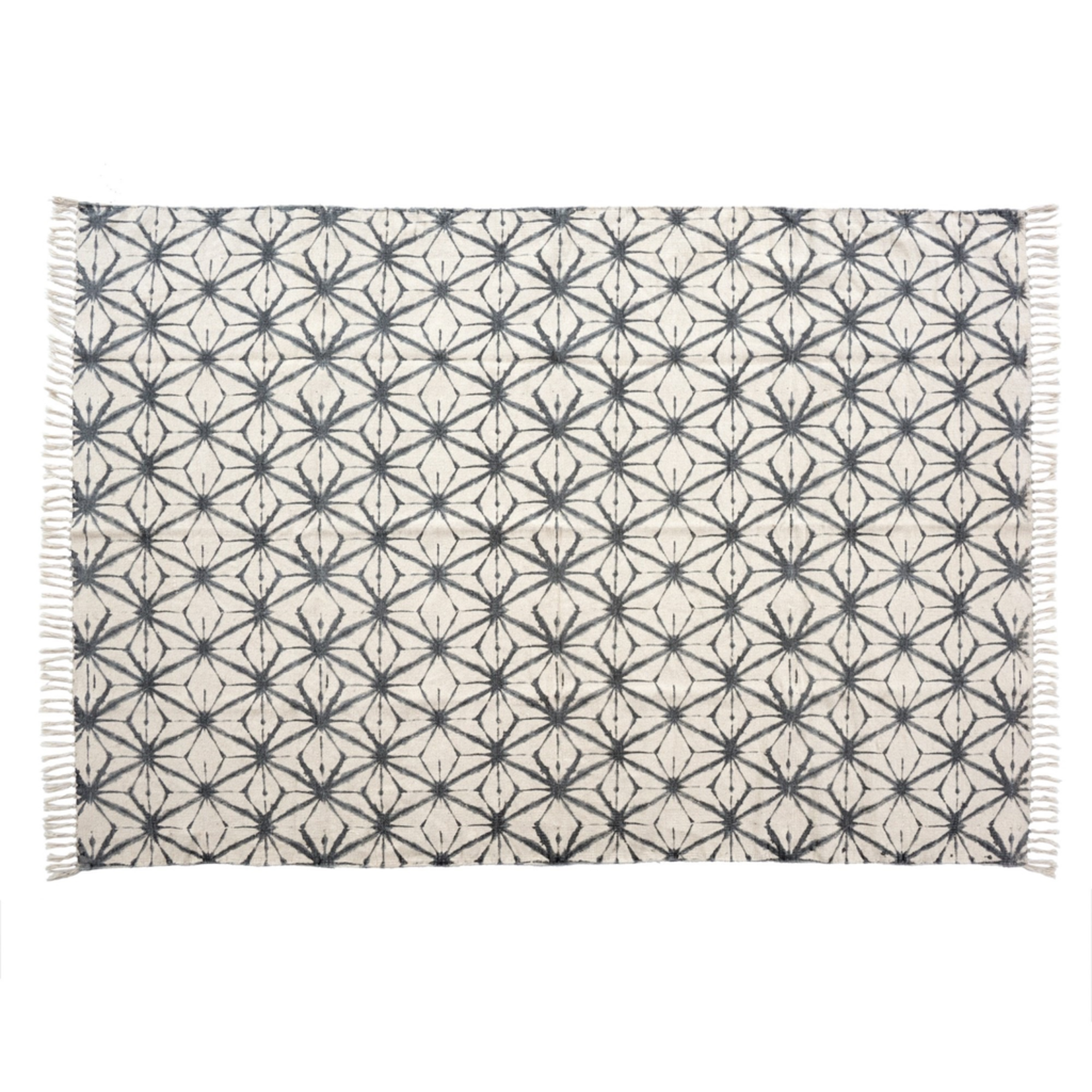 Shibori Print Rug “Etoile” 4’x6’