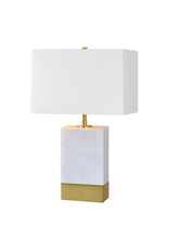 renwill Lucent White Marble Table Lamp