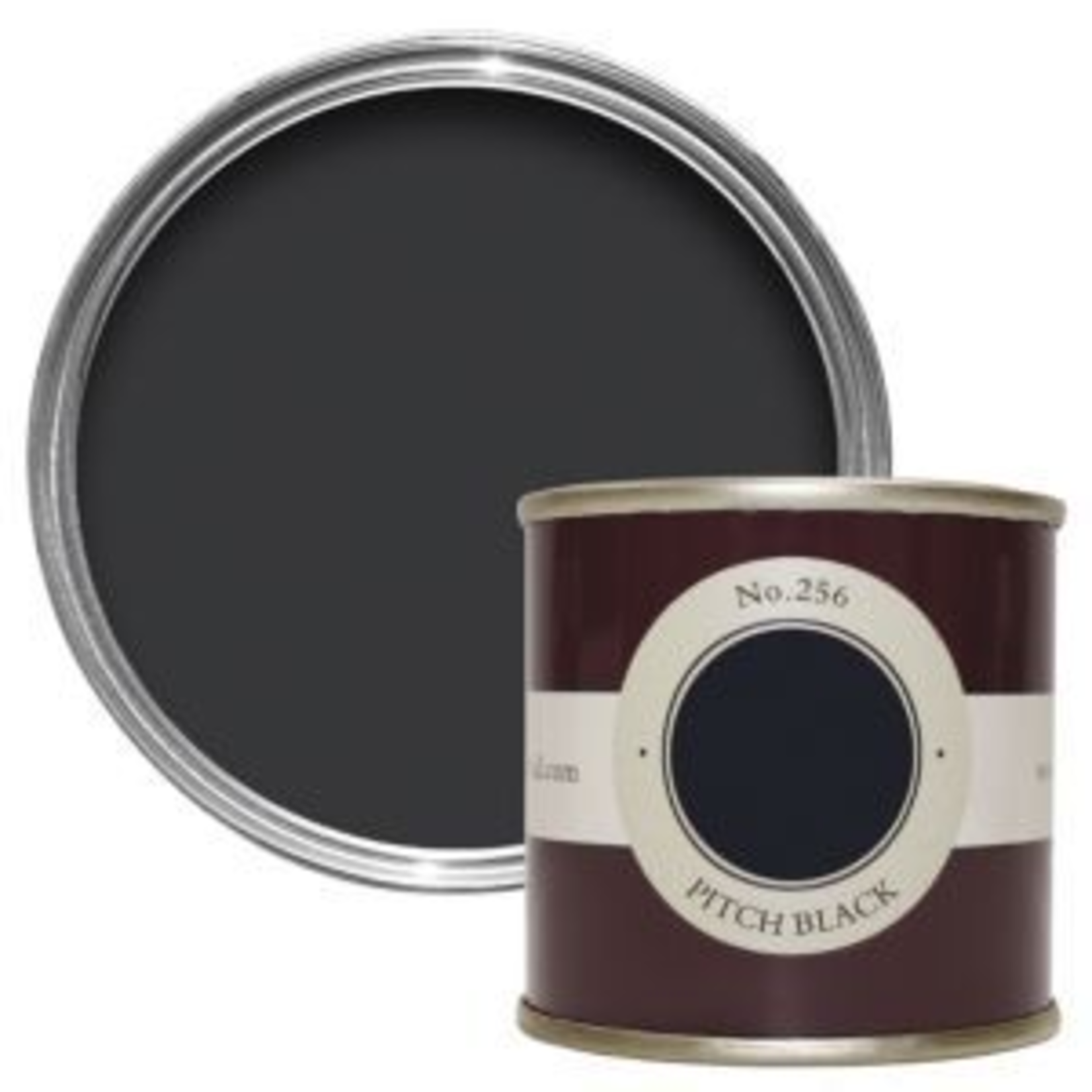 Farrow and Ball 100ml Sample Pot Pitch Black No. 256