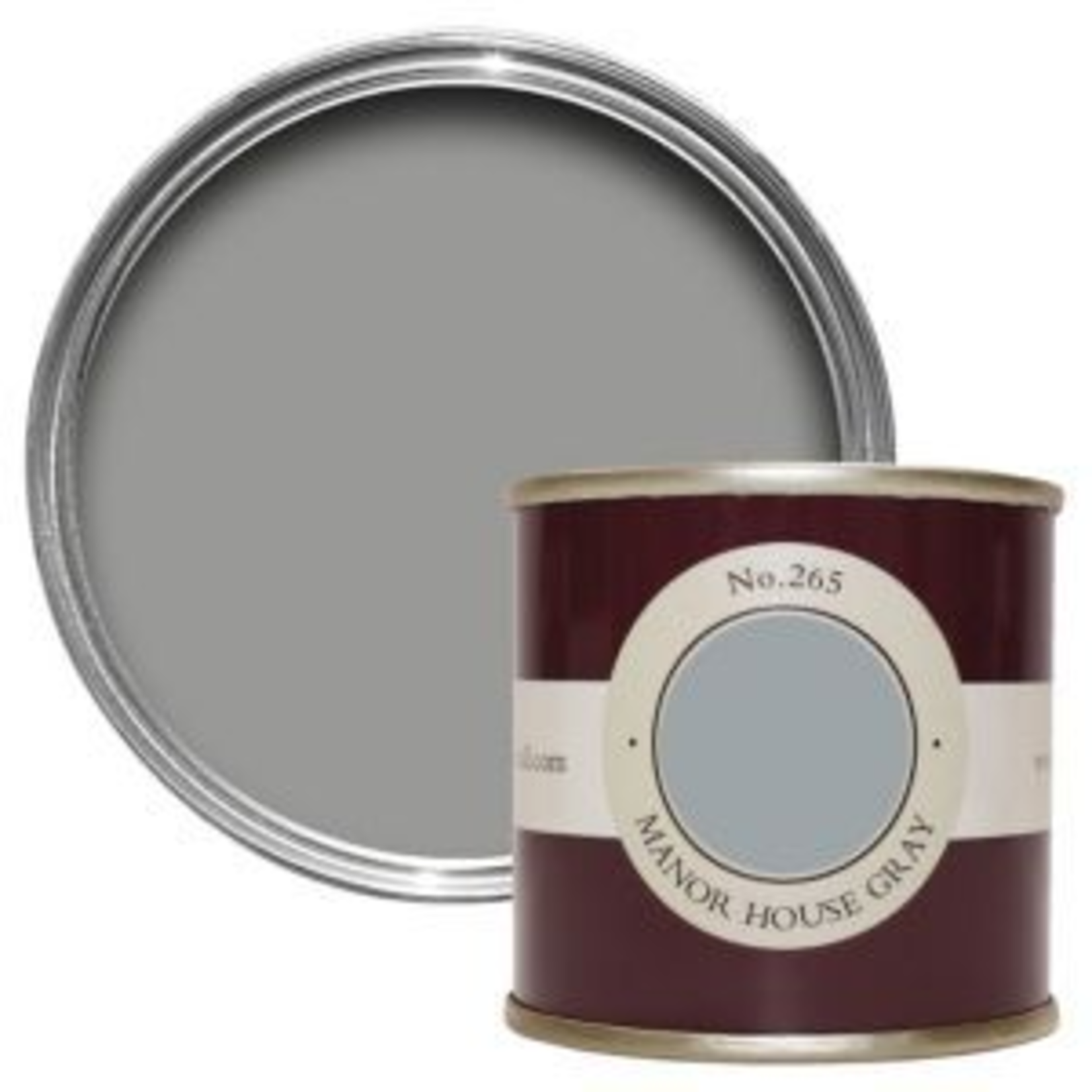 Farrow and Ball 100ml Sample Pot Manor House Gray No. 265