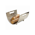 Wood Texture Curve log Holder 13"L