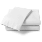 Cuddle Down Percale Deluxe Sheet, King Fitted, #10 White