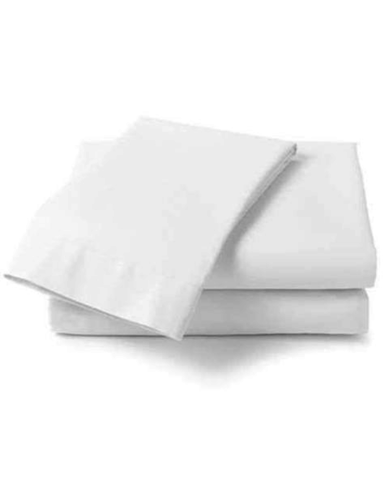 Cuddle Down Percale Deluxe Sheet, Queen Flat, #10 White