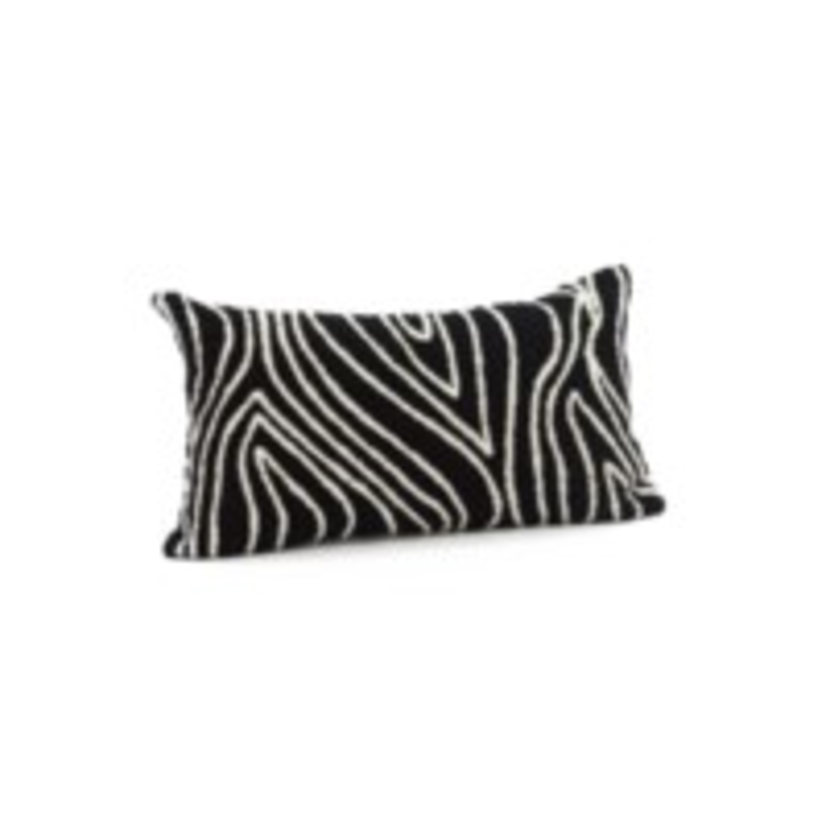 Bonavista Kelly Embroidered Cushion Black 12x22