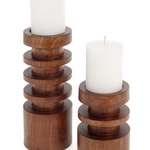Bonavista Mali Wooden Candle Holder Large
