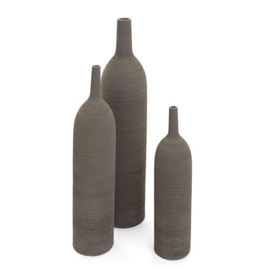 Bonavista Papineau Large Ceramic Vase Dark Grey