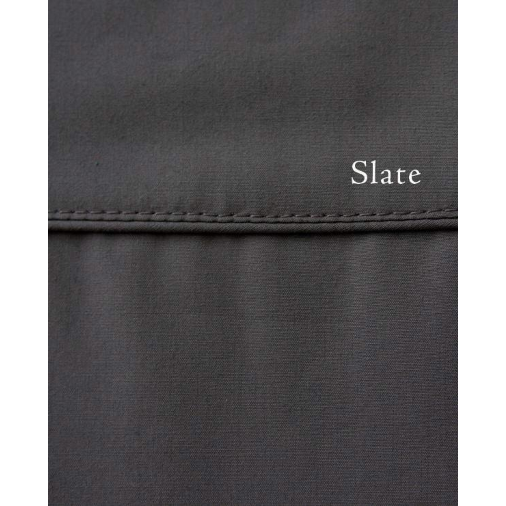 Cuddle Down Percale Deluxe Sheet, Queen Flat, #92 Slate