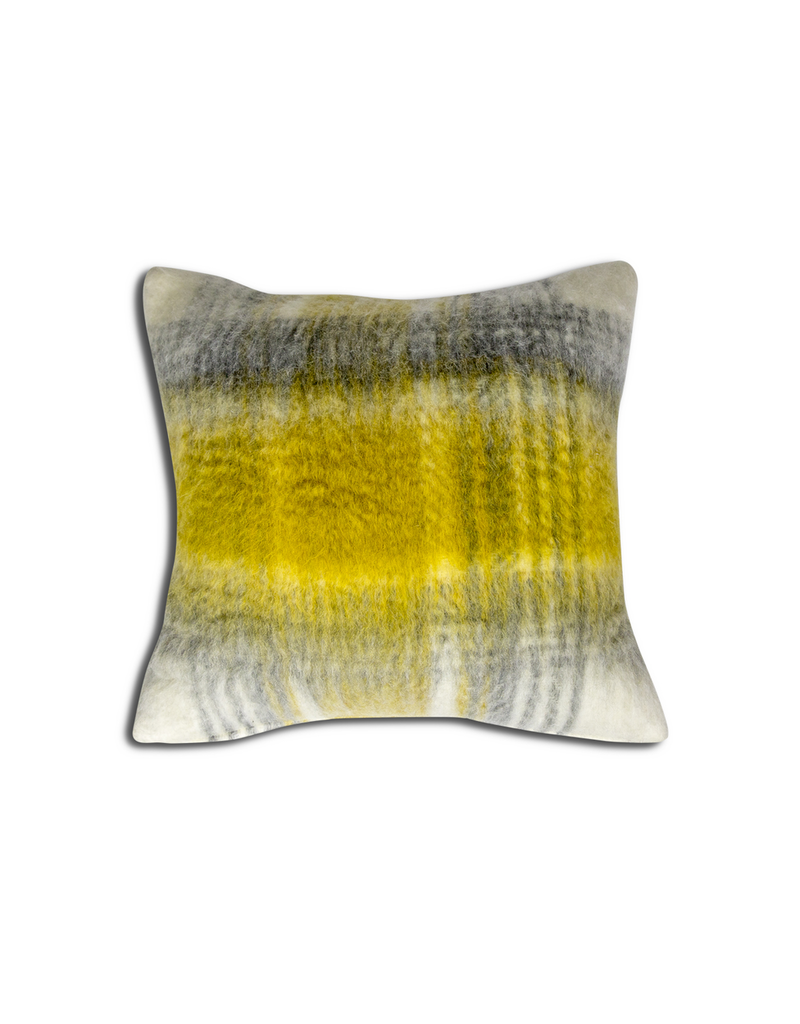 Alamode Mohair Lennox Cushion with feather filler