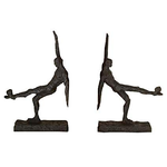 Global Views Soccer Kick Bookends - Pair 6.5” X 3” X 10”