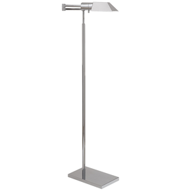 Visual Comfort Studio Swing Arm Floor Lamp-Polished Nickel