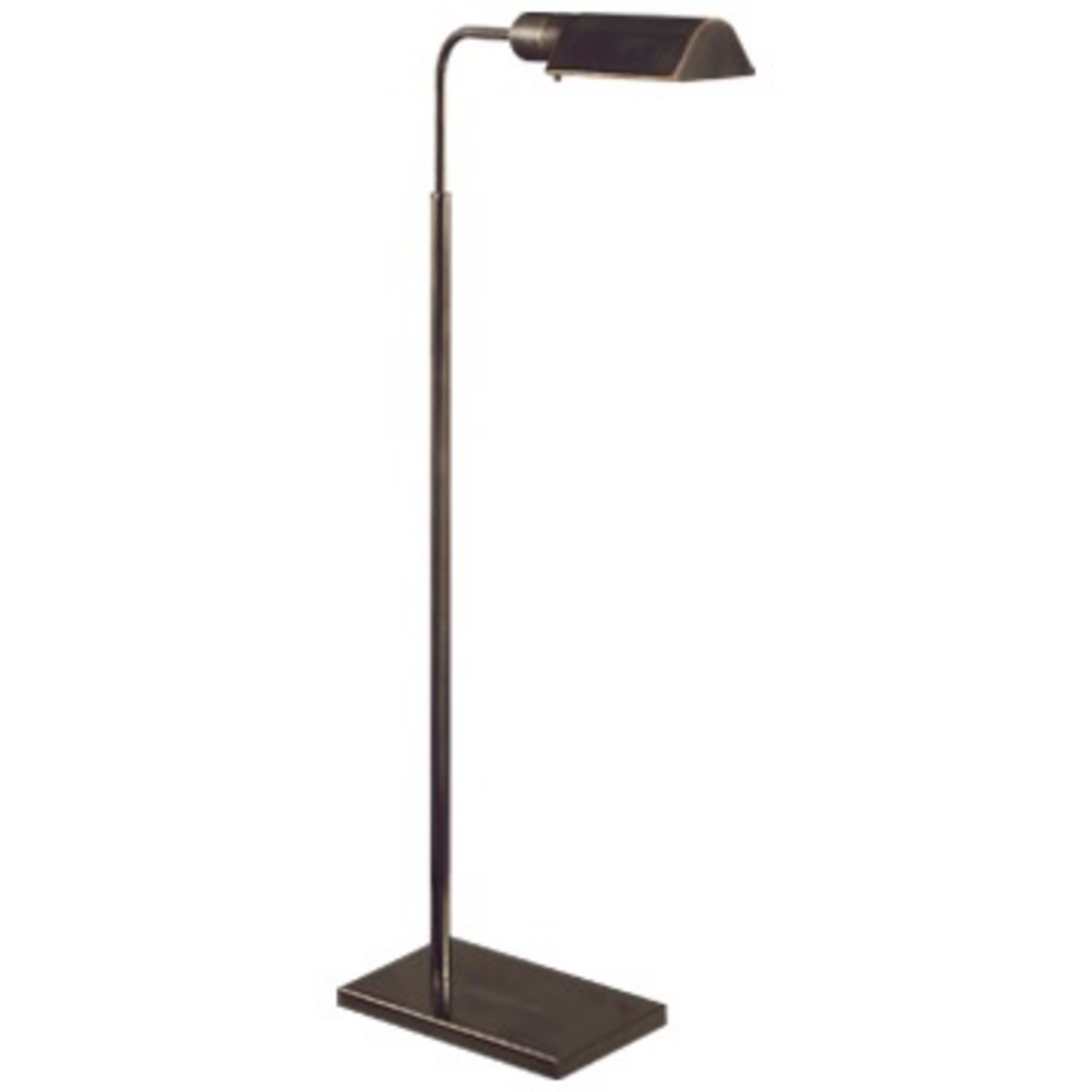 Visual Comfort Studio Swing Arm Floor Lamp in Hand-Rubbed Bronze