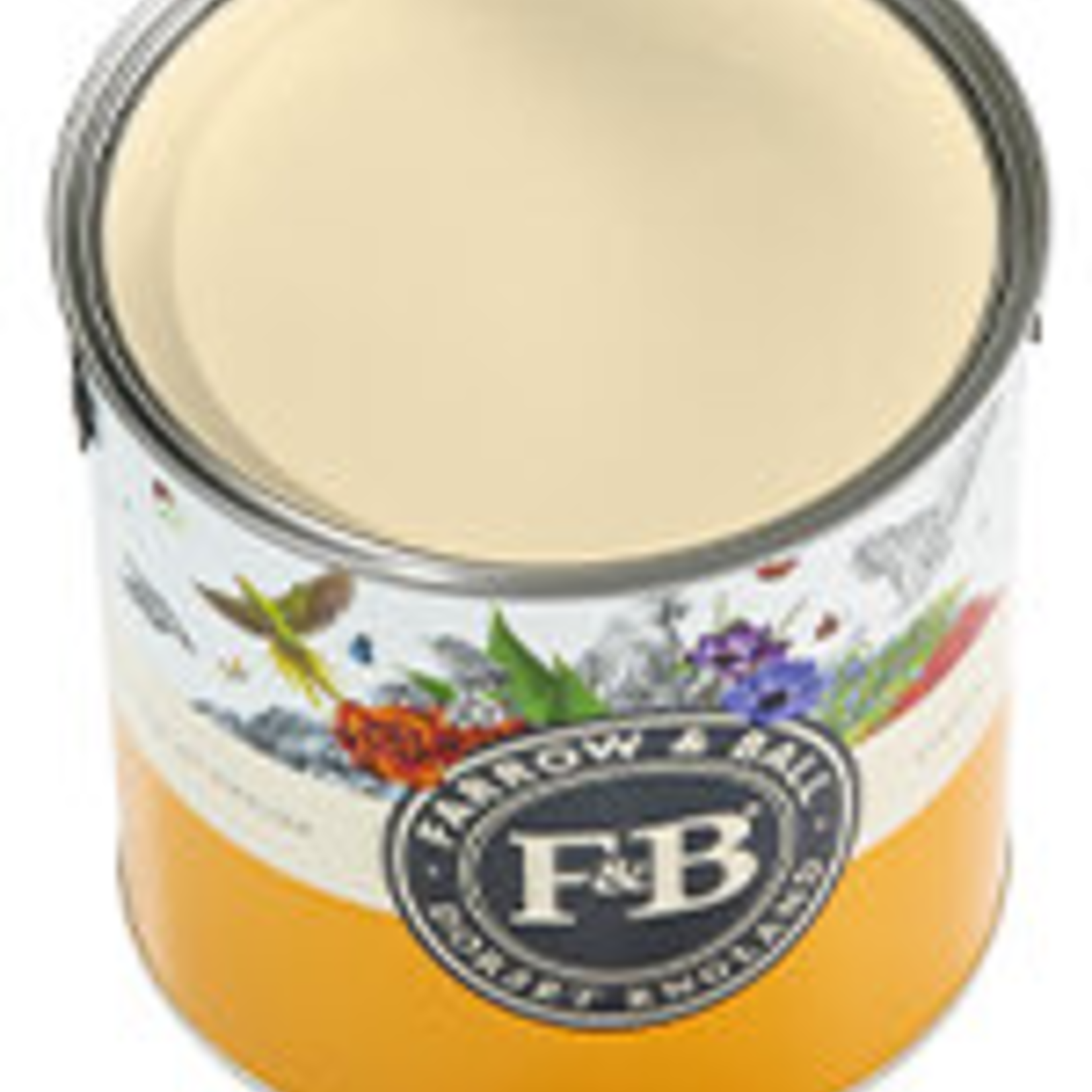 Farrow and Ball Gallon Modern Emulsion Orange coloured White No.W5