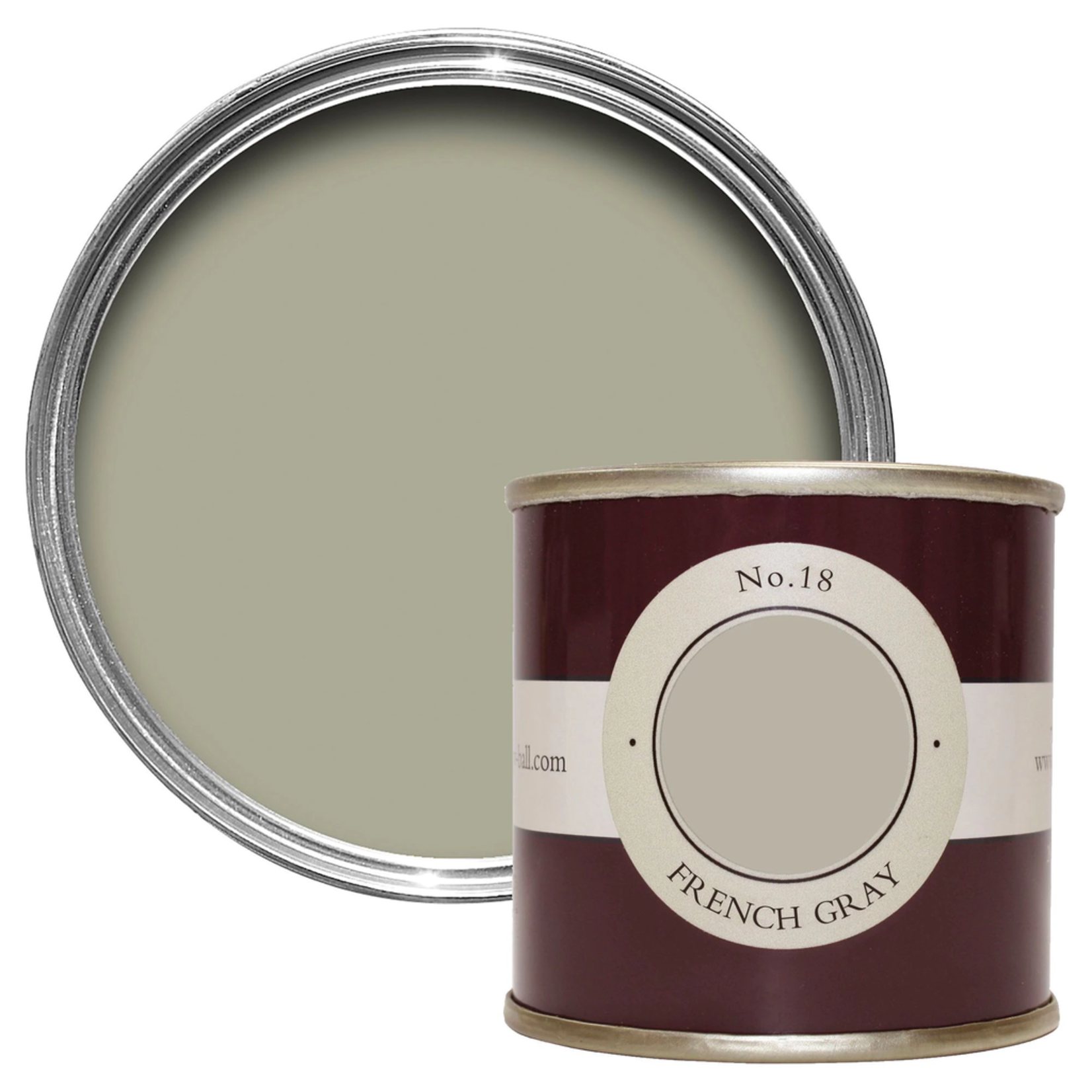 Farrow and Ball 100ml Sample Pot French Gray No. 18
