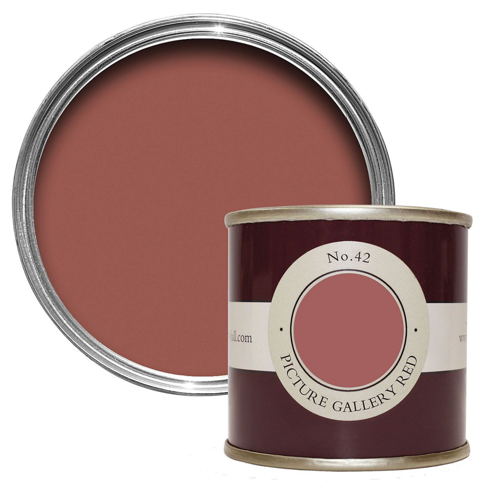 Farrow and Ball 100ml Sample Pot Picture Gallery Red No. 42 - Bespoke  Design Ltd