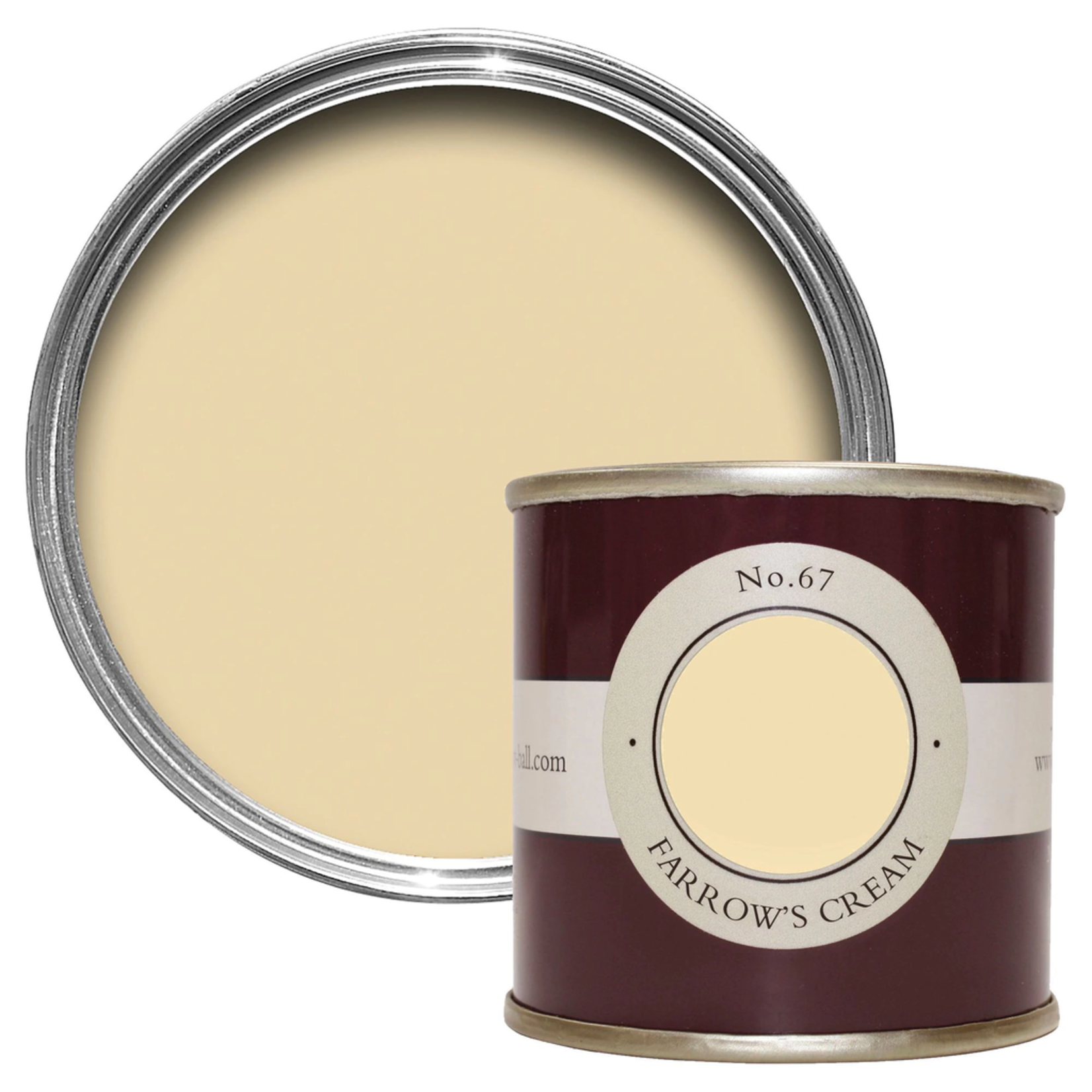 Farrow and Ball 100ml Sample Pot Farrow's Cream No. 67