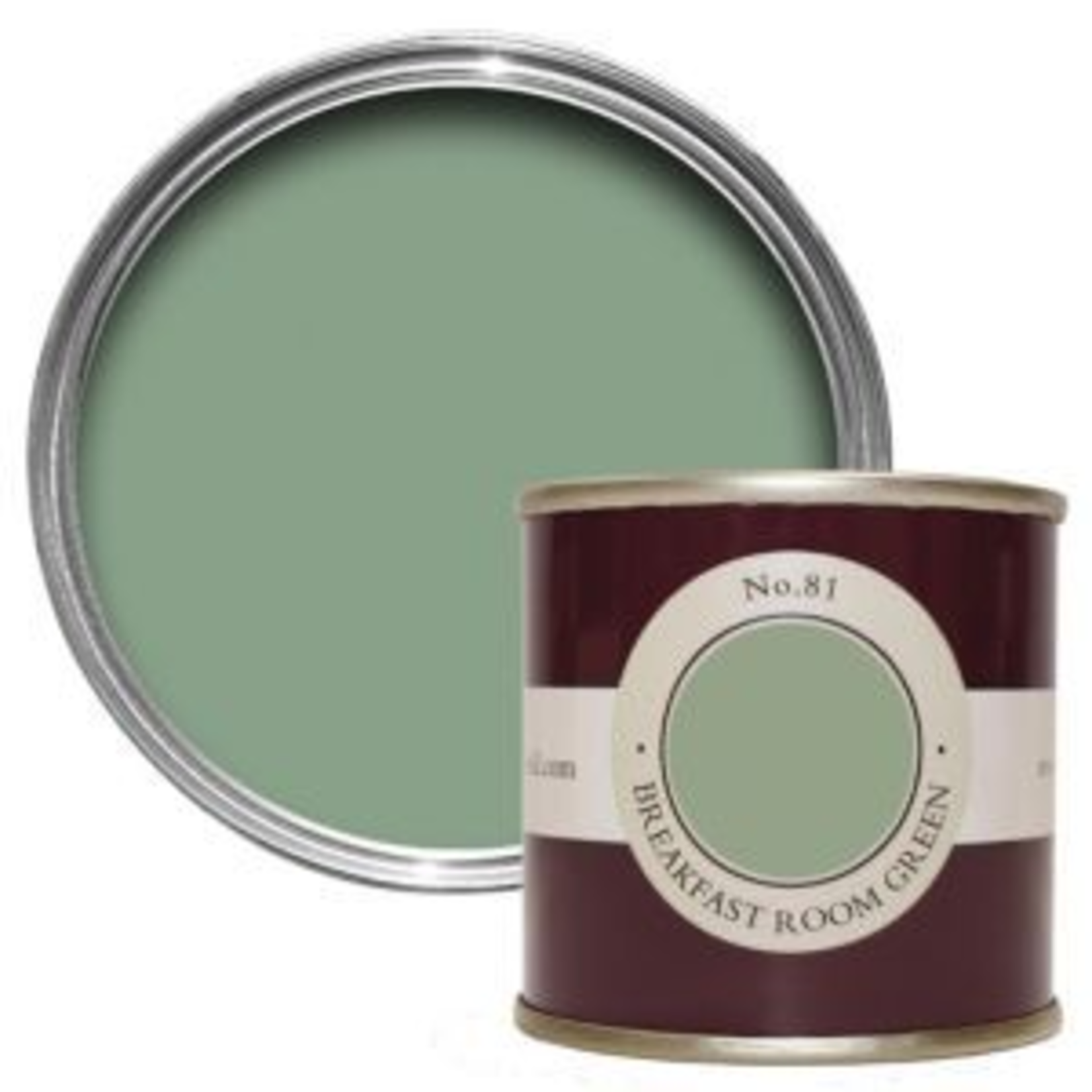Farrow and Ball 100ml Sample Pot Breakfast Room Green No. 81