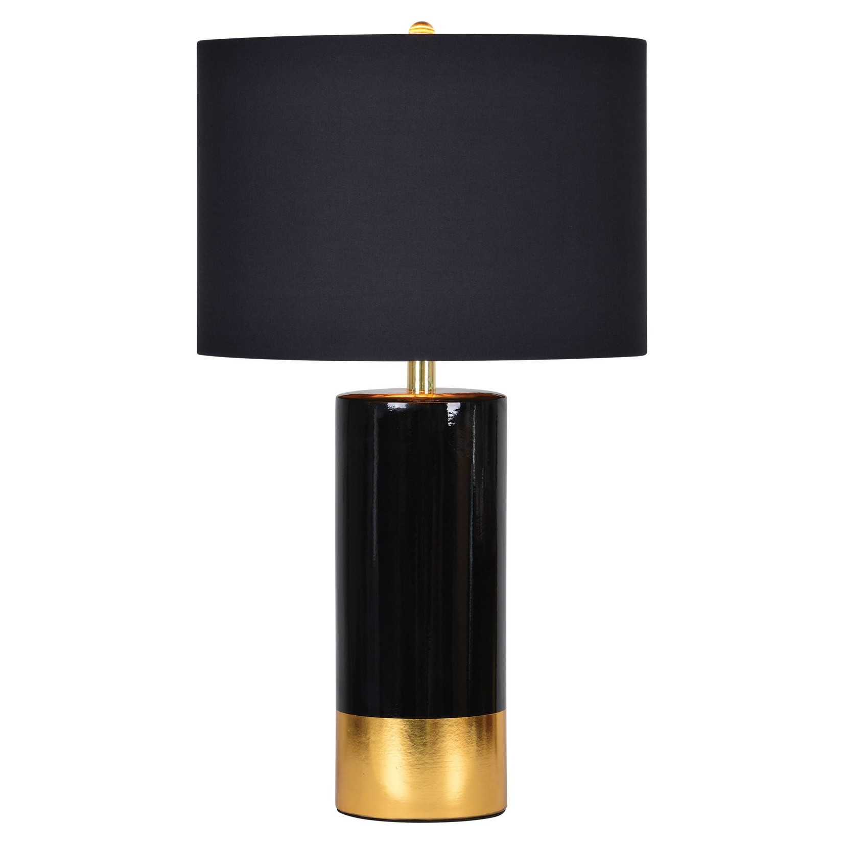 The Tuxedo Black and Gold Lamp