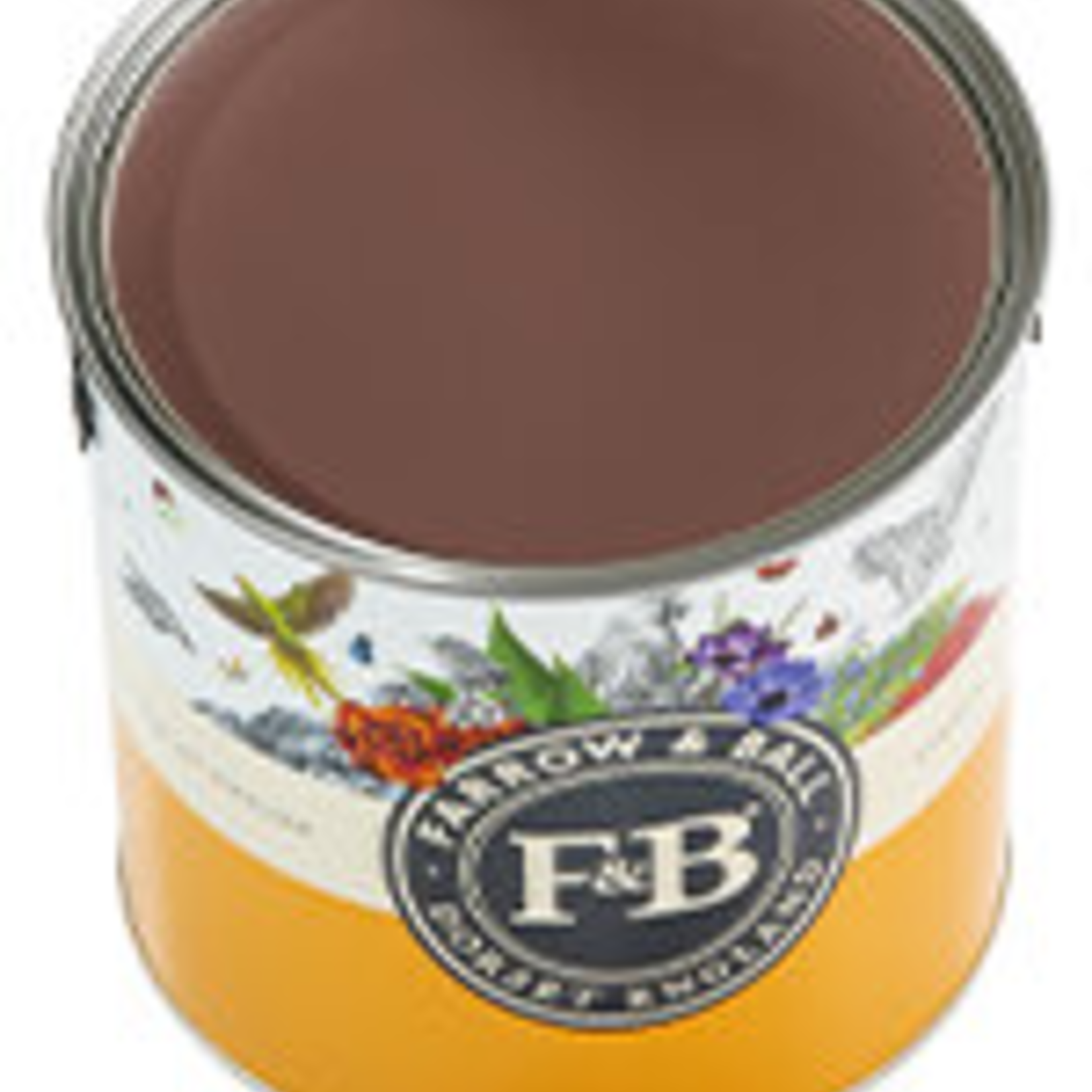 Farrow and Ball US Gallon Modern Eggshell Deep Reddish Brown No.W101