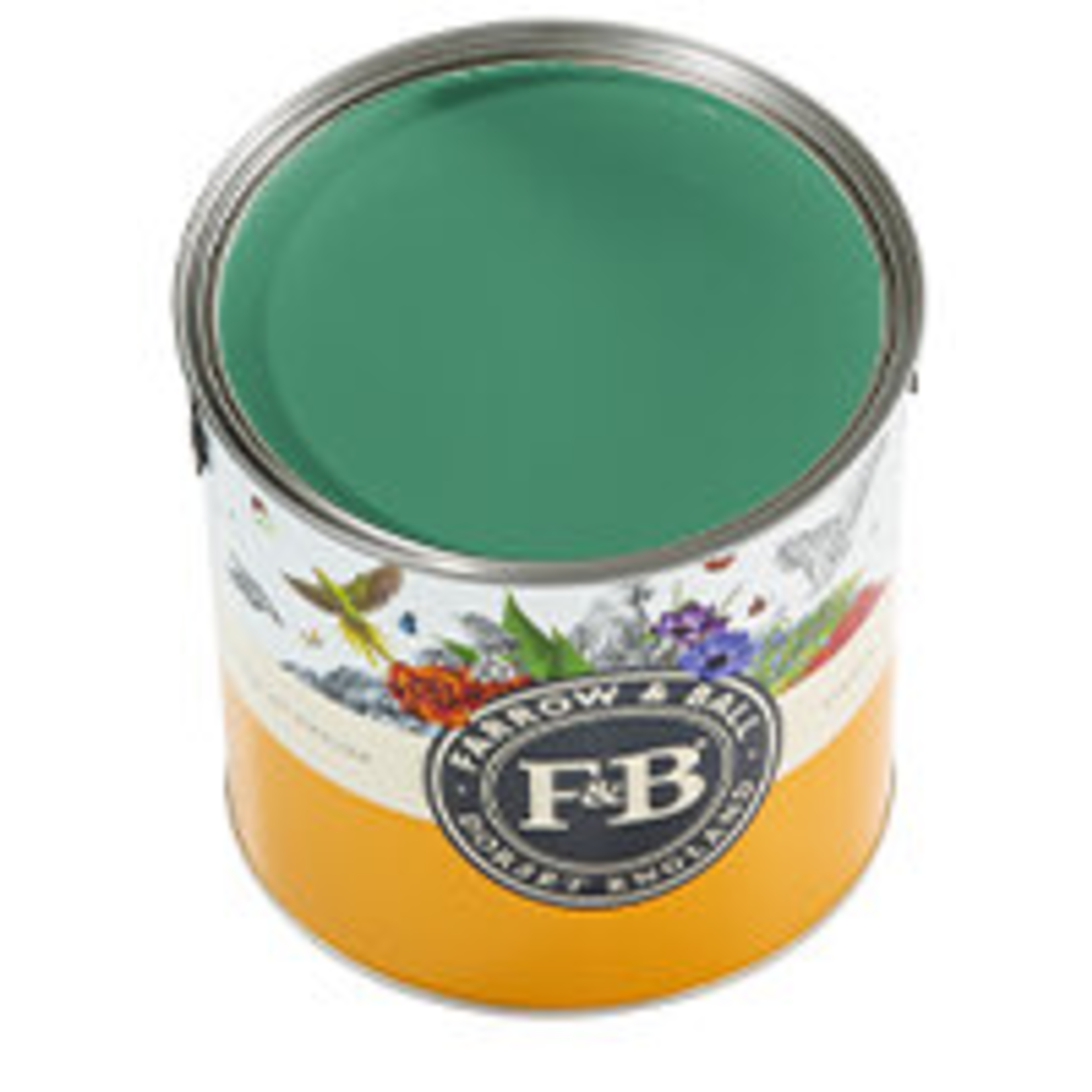Farrow and Ball Gallon Full Gloss Verdigris Green No.W50