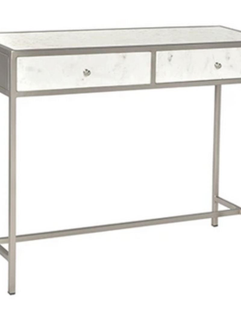 Dovetail Dovetail - Amory Nickel and Marble Console
