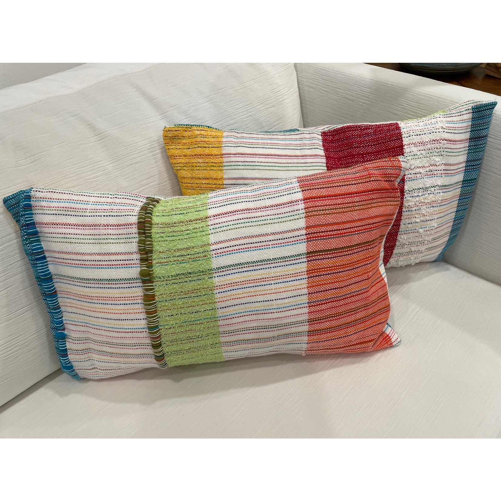 Tara Roblin Tara Roblin Textiles 14 x 20 Awning Stripe Cushion with feather filler