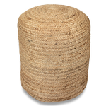 Viana Viana Handmade Natural Jute Pouf 16 x 16