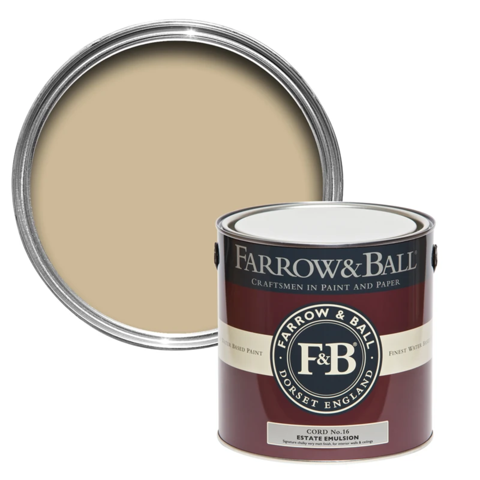 Farrow and Ball Gallon Estate Emulsion Cord No. 16