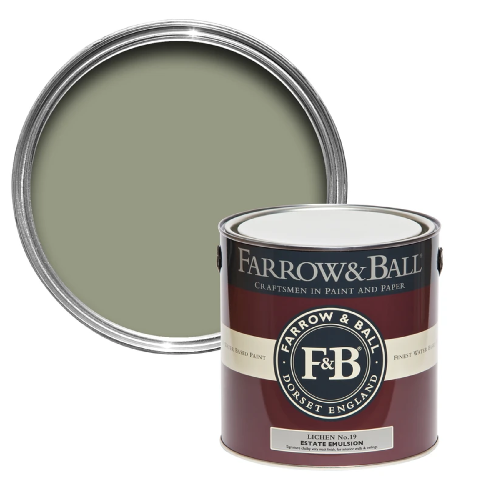 Farrow and Ball Gallon Estate Emulsion Lichen No. 19