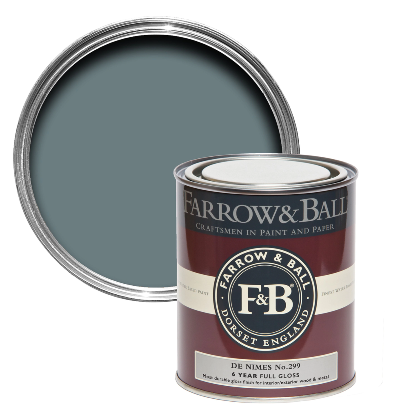 Farrow and Ball 750ml Exterior Eggshell De Nimes No.299