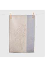 Linen Way Herbs Tea Towel Natural Blue