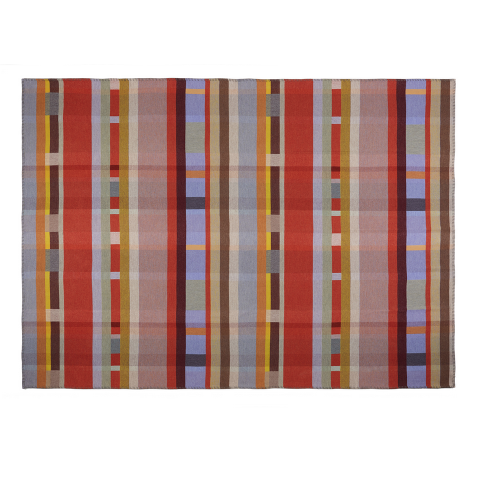 Wallace Sewell Cecil 100% Lambswool Throw Peach 123cm x 170cm