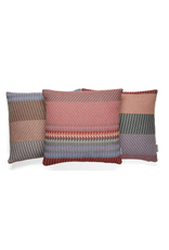 Wallace Sewell Stella Iris 100% Cotton Cushion Purple & Red 18x18