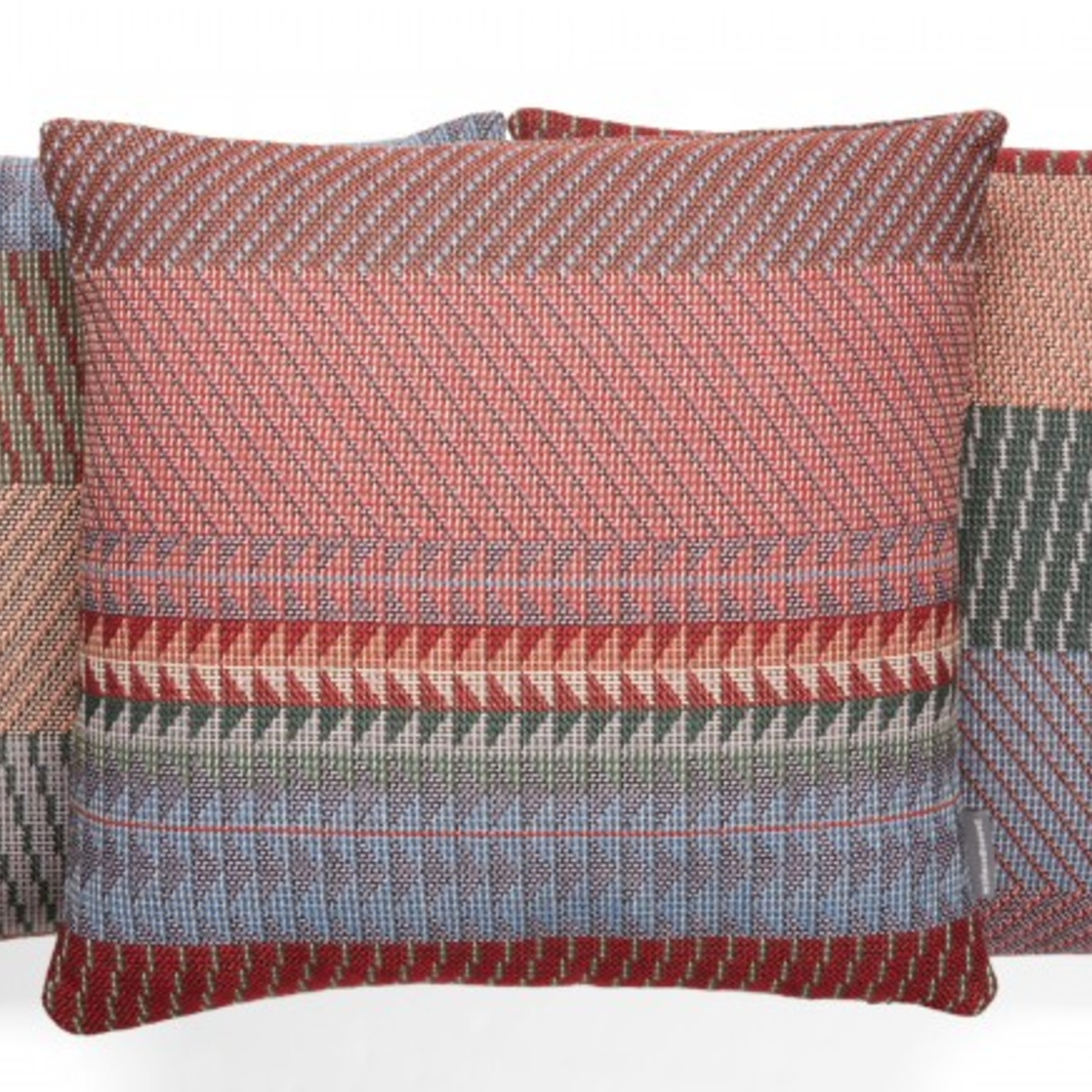 Wallace Sewell Stella Iris 100% Cotton Cushion Purple & Red 18x18