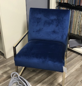 Silva Silva SOHO Bryant Chair - Antique Silver - Velluto Fabric