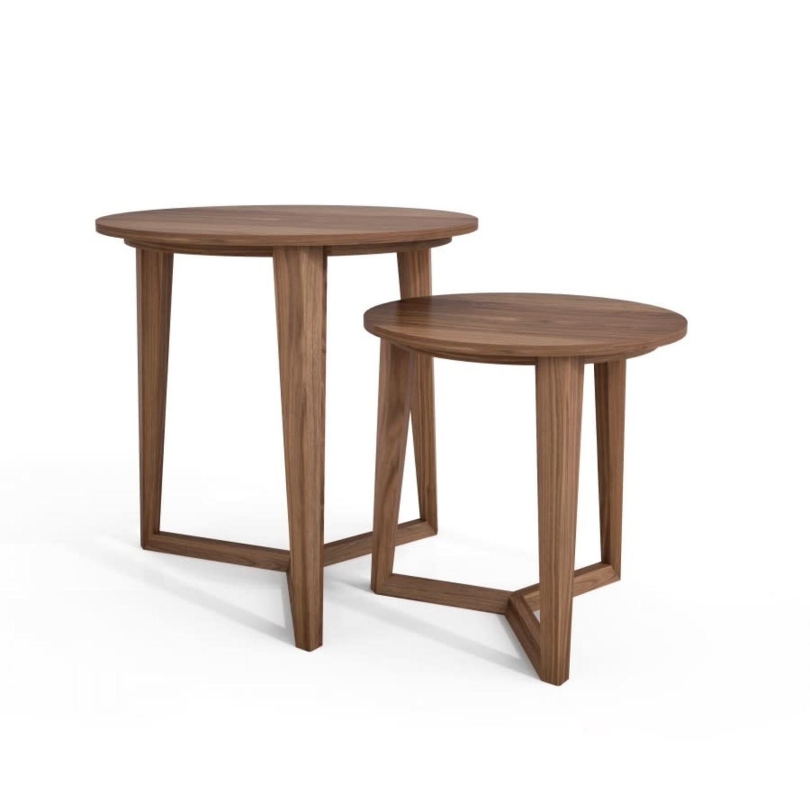 Huppe Short End Table Quarter Sawn Walnut Light Natural