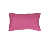 Tuscany Linen Orchid Pink Throw Pillow 12 x 19