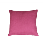 Tuscany Linen Orchid Pink Throw Pillow Cover 20 x 20