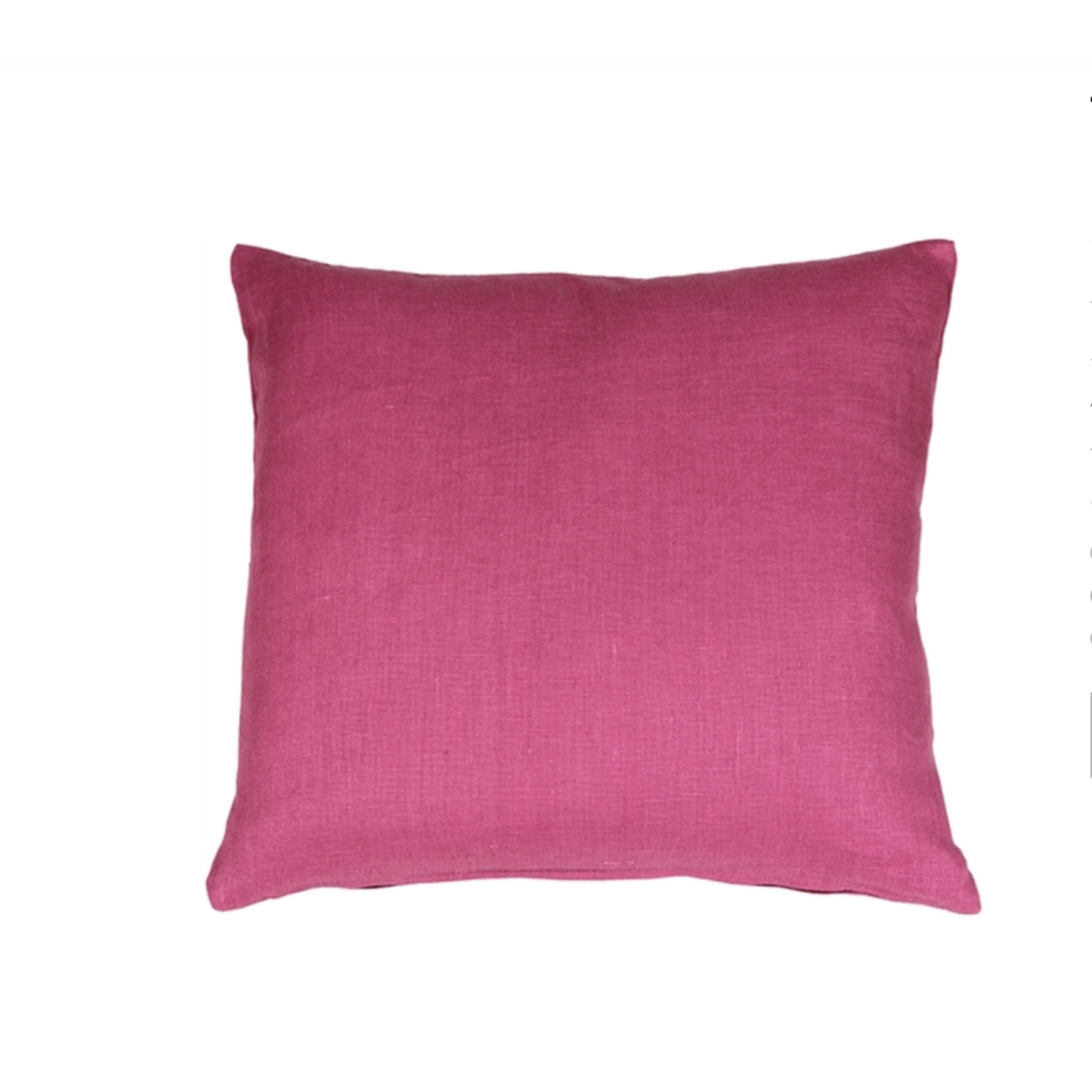 Tuscany Linen Orchid Pink Throw Pillow Cover 20 x 20