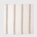 Linen Way Hugo Linen Napkin 20 x 20 White /Sand Stripes