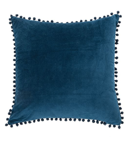 Brunelli INC. Velvet Blue Cushion 20 x 20