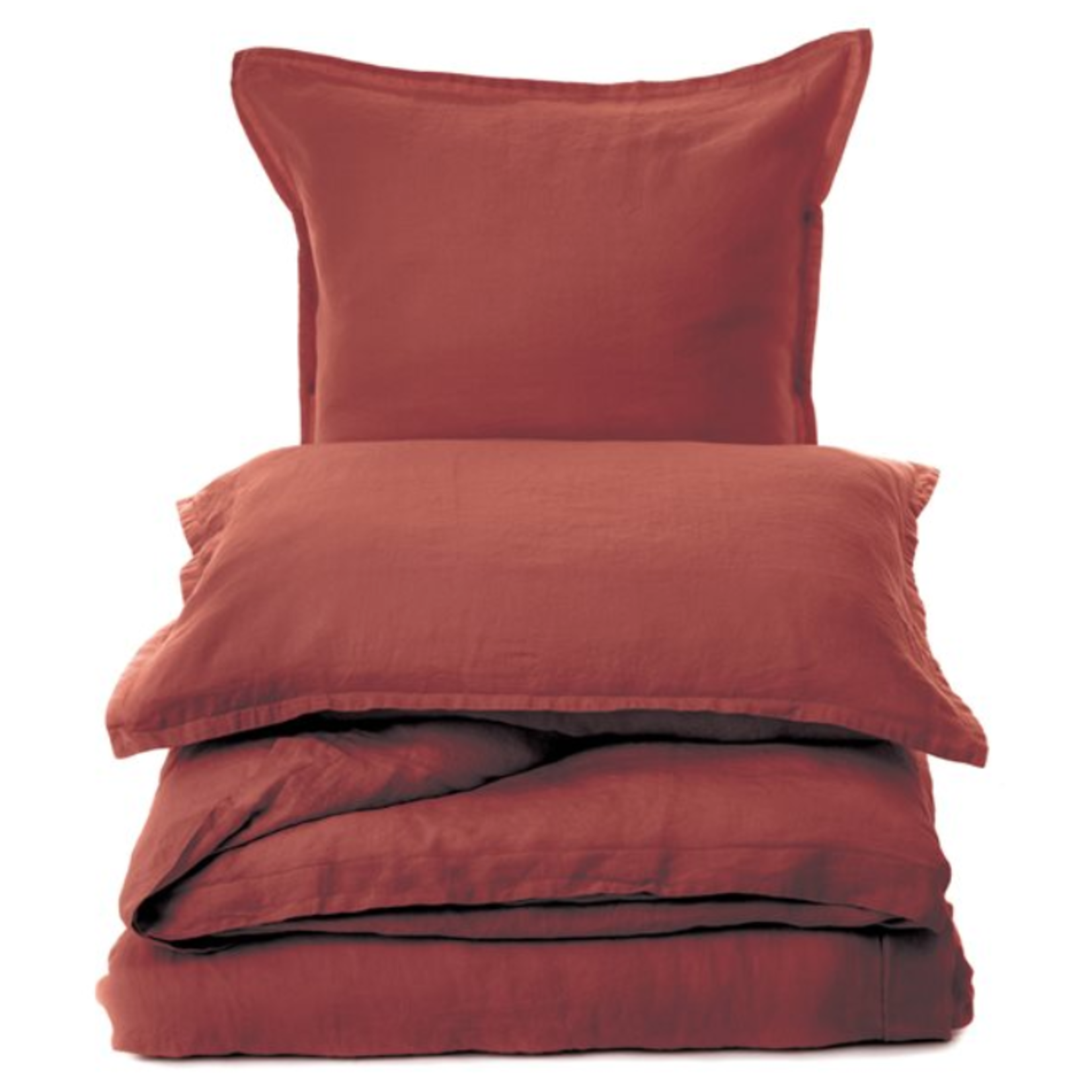 Linen Terracotta Pillow Sham 20 x 30
