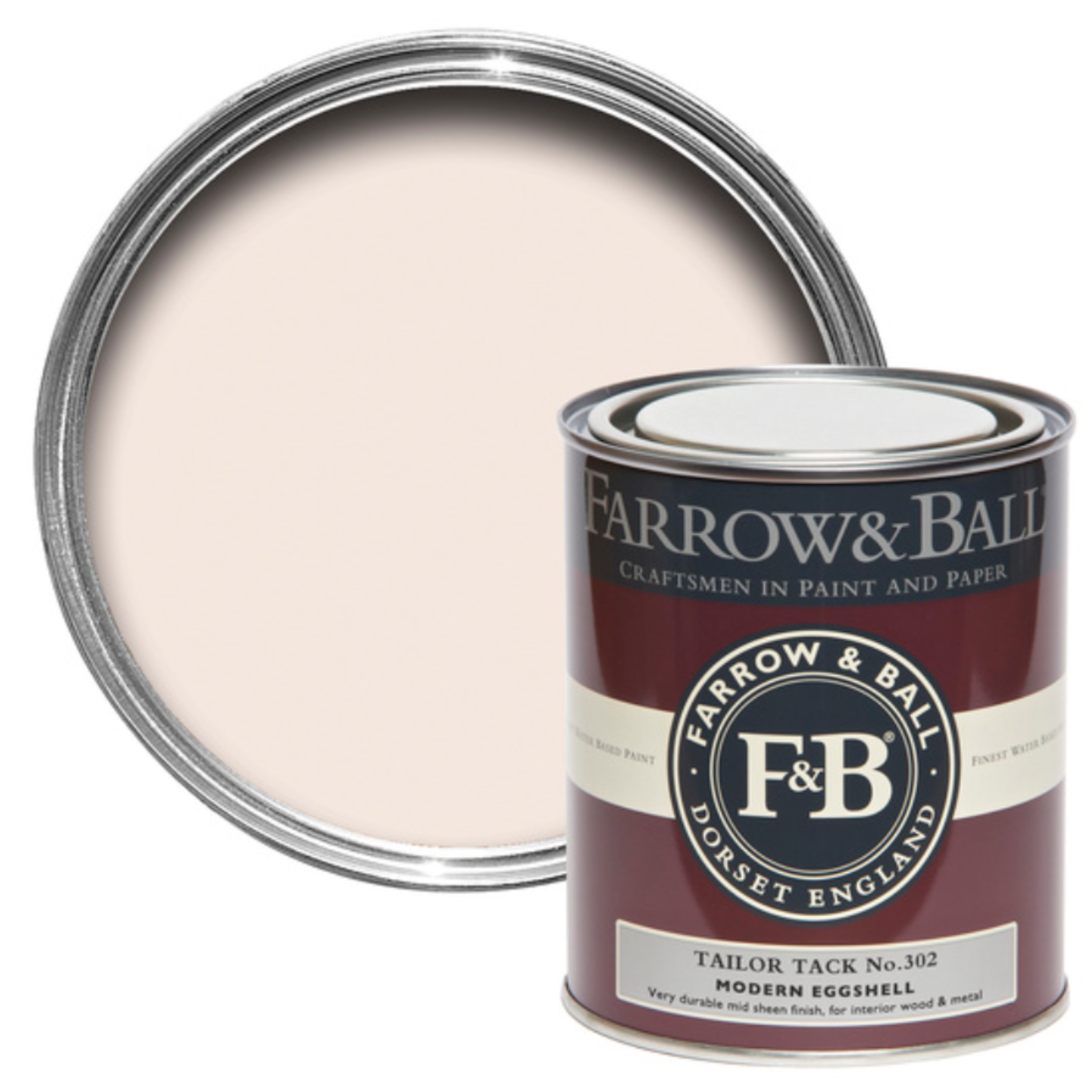 Farrow and Ball 750ml Modern Eggshell Tailor Tack No.302
