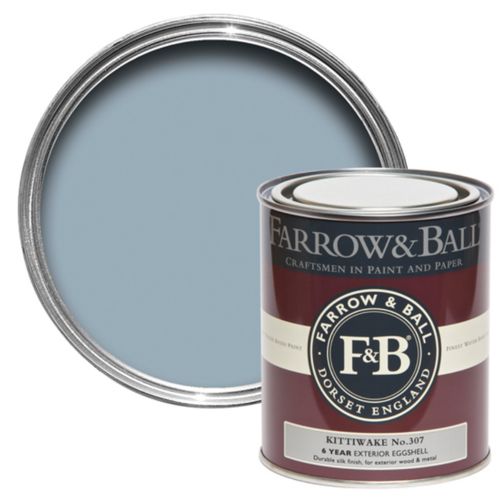 Farrow and Ball 750ml Exterior Eggshell Kittiwake No.307