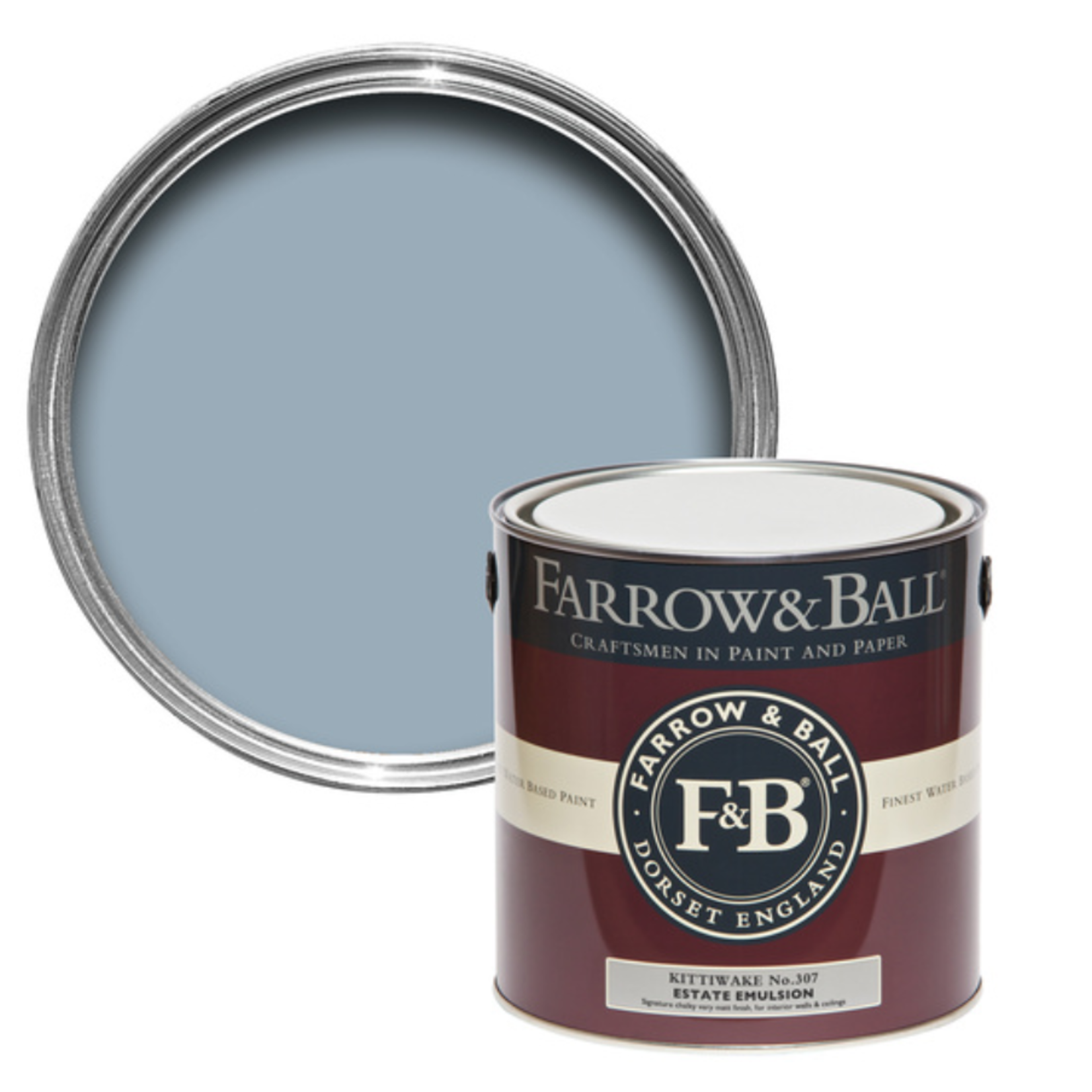 Farrow and Ball US Gallon Estate Emulsion Kittiwake No.307