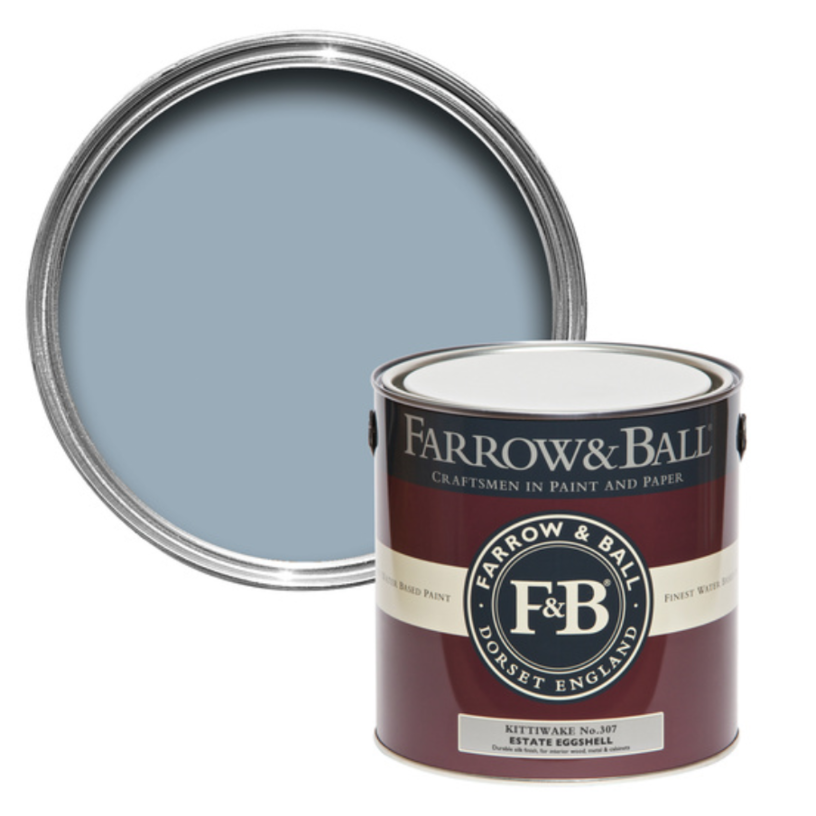 Farrow & Ball US Gallon Estate Eggshell Kittiwake No.307